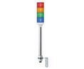 Harmony XVC4 Series Red/Green/Amber/Blue Signal Tower, 4 Lights, 24 V ac/dc, Tube Mount